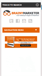 Mobile Screenshot of brainymarketer.com